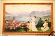Wandgemälde im Treppenhaus Neukirchner Villa